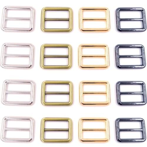 1 inch Slider Tri-Glide Buttons Webbing Strap Adjustable Buckle Fasteners for Strap Leathercraft Bag Belt Bags DIY Accessories