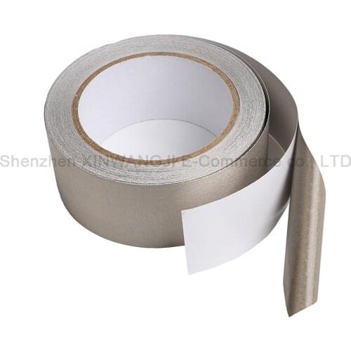 1 Roll 20m Plain Weave Conductive Adhesive Single Side Adhesive Both Sides for Phone Notebook Computer LCD EMI Shielding Repair