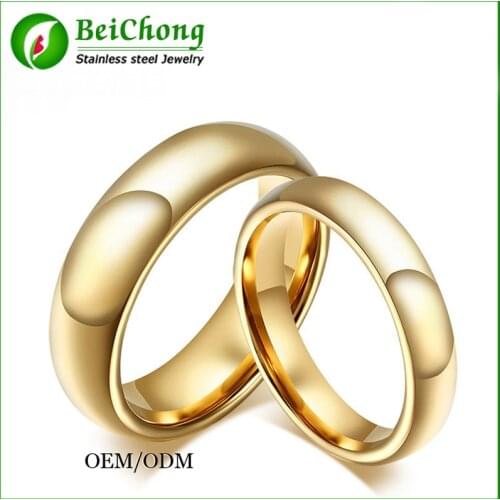 1 Piece! Stainless Steel Couples Rings for Men Women Gold Wedding Bands Engagement Anniversary Lovers his and hers promise