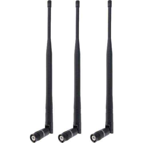 3pcs Durable UHF Wireless Microphone Antenna DIY Black Mic Accessories BNC