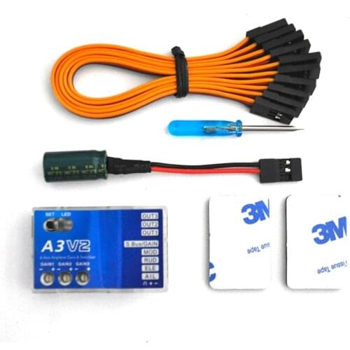 A3 V2 Flight Controller Balancing Apparatus 6-Axis Gyroscope airplane gyro stabilizer for Fixed Wing