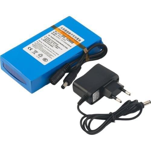 High Quality 12V Battery Pack 3000/8000mah 12.6V Portable Rechargeable Li-Ion Battery for CCTV Cam Monitor Standby Power Charger