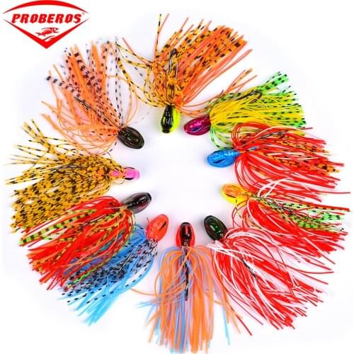 New Bass Jigs Silicone Skirt Luya Beard Bait 8cm-13g Simulation God Eye Single Hook fishing tackle
