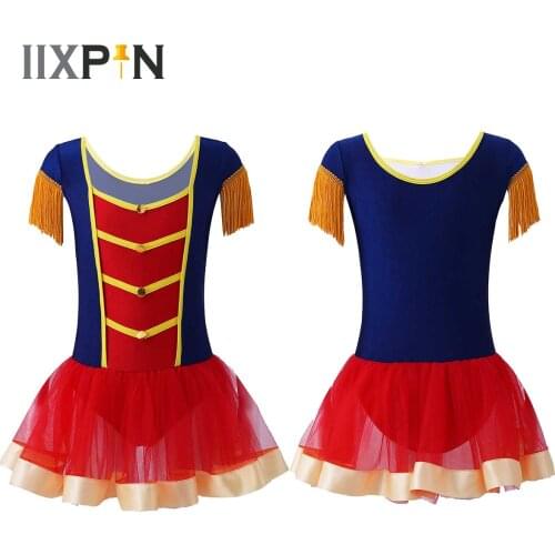 Children Artistic Gymnastics Leotard Ballerina Outfits for Kids Girls Princess Cosplay Ballet Tutu Dress Dance Costume Dancewear