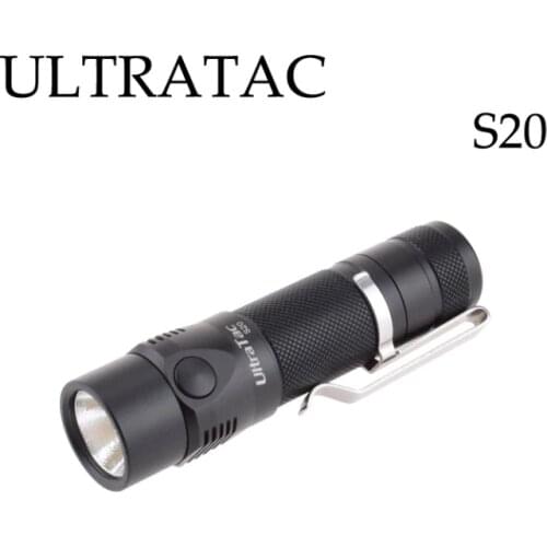 UltraTac S20 CREE XP-L 1100 Lumens 4-Mode Rechargeable Pocket EDC Flashlight (1 x 18650)