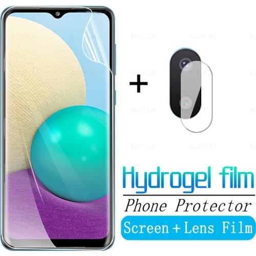 HD Hydrogel Film For Samsung Galaxy A02 6.5" Screen Protective Film For Samsung A 02 samsun A02S A01 Core Camera Lens Protector