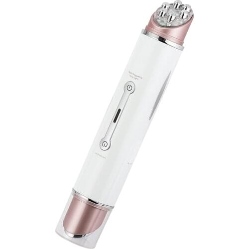 Double Head RF&EMS Radio Mesotherapy Electroporation Face Beauty Pen Hot Compress Face Skin Rejuvenation Wrinkle removal