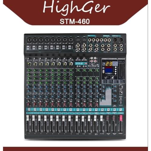 HighGer Mixer Digitale Audio 16-Canale Profissional Mixer Audio Mixing Console dj Studio 8 Mono 4 Stereo Microphone Karaoke