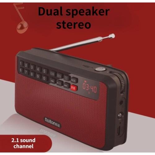 MIni Stereo MP3 player mini portable audio speaker FM radio and LED display compatible TF card music playback LED flashlight