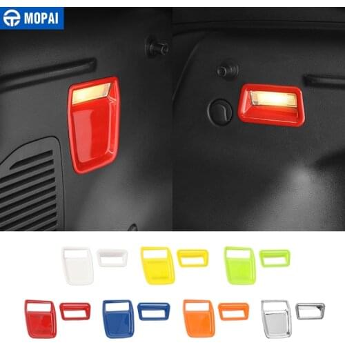 MOPAI Car Interior Rear Tail Trunk Box Light Lamp Decoration Cover Stickers for Jeep Renegade 2015 Up Car Accessories Styling