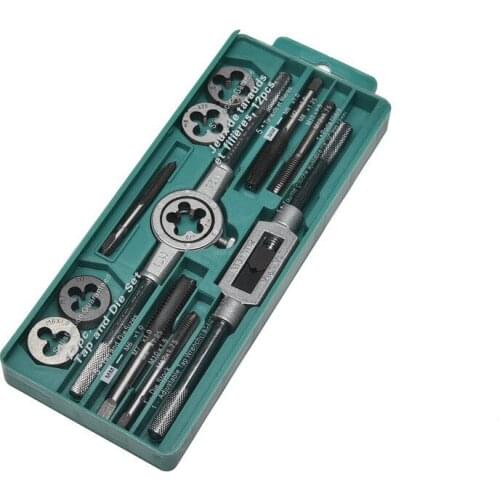 Tap and Die Set Hand With Wire Tap Wrench Hand Metric Tapping 12/20/40PC