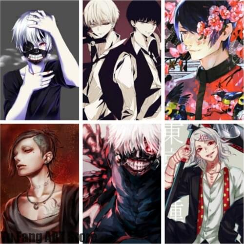Wall Art Canvas Painting Tokyo Ghoul Anime Posters and Prints Nordic Home Decor Pictures for Living Kids Room Decoration