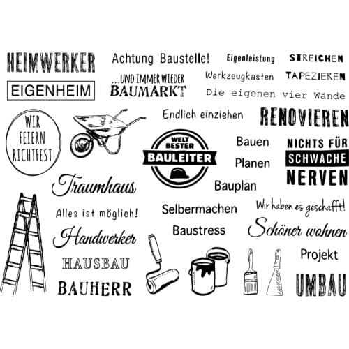 German Painting transparent Clear Stamps seal Scrapbook Paper Craft Clear stamp scrapbooking A0582