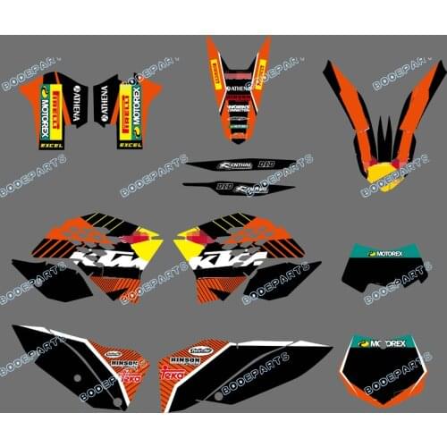 New styl (BULL BLACK ) rb Logo BACKGROUNDS DECALS STICKER GRAPHICS KIT FOR KTM Motorcycle SX XC XC-W EXC 2008 2009 2010 2011