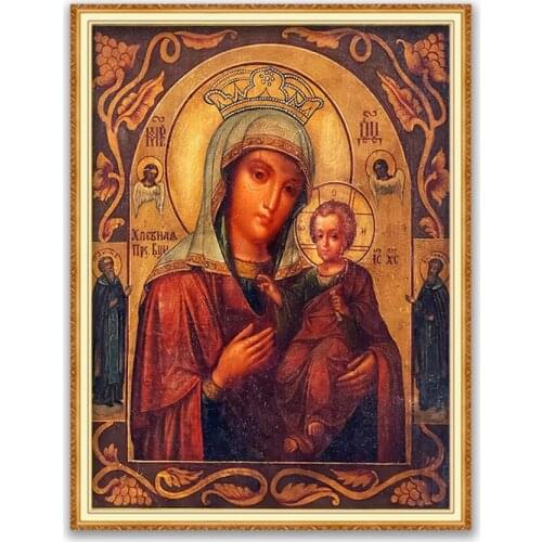Region Orthodox Icon DIY Cross Stitch 11CT Embroidery Kits Craft Needlework Set Cotton Thread Printed Canvas Home Decoration New