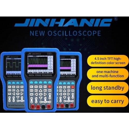 Handheld Oscilloscope Digital Storage 50M/70M/80MHz Portable Oscilloscope Multimeter JDS3051A/JDS3082A/JDS3072E