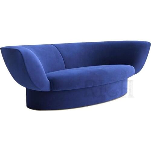 Divano luxury velvet couches lounge living room furniture modern villa couch small navy blue sofa living room lounge sofa