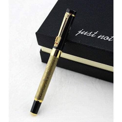 Fountain Pen Dragon Luxury Ink Pens High Quality Electroplating Caneta Tinteiro Stylo Plume Metal Pen Tip Office Gift