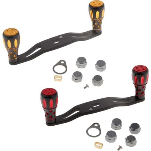 Carbon Fiber Baitcasting Fishing Reel Power Handle and Knob Left/Right Hand