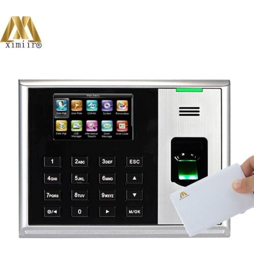 Fingerprint Time And Attendance Systems 3 Inch Color Screen TCP/IP USB With 13.56KHZ IC Reader ZK Hot Device S30 Time Attendance