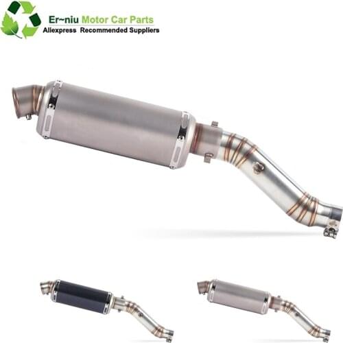 Motorcycle Full Exhaust System Muffler Escape Slip On For Honda CBR300 CBR250R Modified Contact Middle Pipe 2011-2019