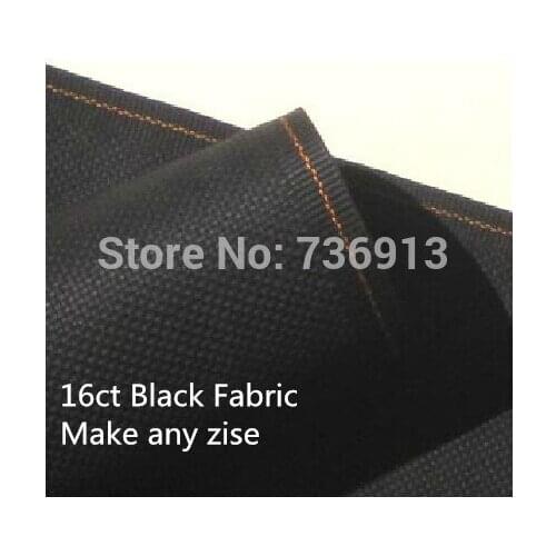 Black 16CT Discount Shop Canvas 50X50cm Cross Stitch Fabric Great Choice