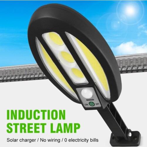 Waterproof Solar Light PIR Motion Sensor Garden Decor Wall Outdoor Indoor Solar Street Lamp Remote Control Lamp 3 Lighting Modes