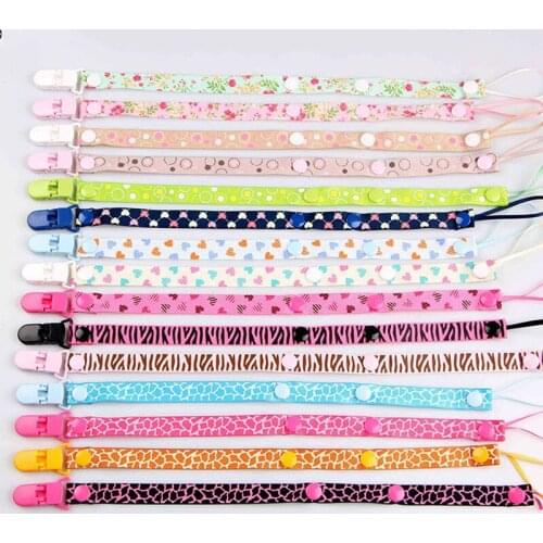 Baby Pacifier Clip Chain Ribbon Holder For Nipples Infant Para Soother Pacifier Clips Leash Strap Holder