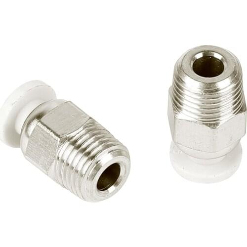 2pcs 3D Printer PC4-PT1 Nozzle Brass Pneumatic Connector For CR-10 CR-10S Ender-3 Ender-5 Extruder parts