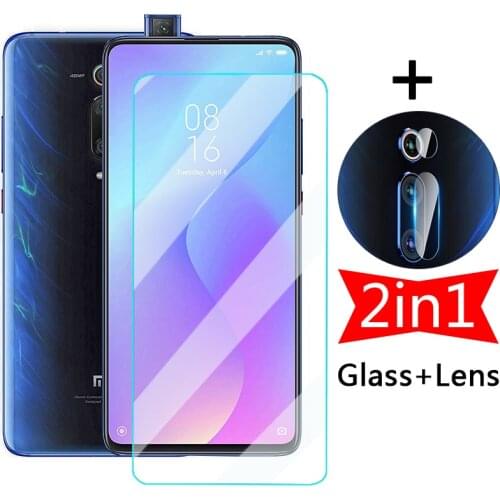 2in1 Screen Protective Glass for Xiaomi Mi 9T Pro Mi9 9 T Tempered Glas + Camera Lens Protector Film on xiomi mi9t mi9tpro 9tpro