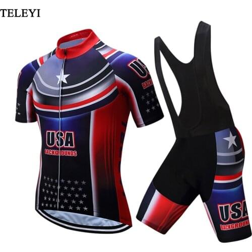 2019 Cycling Jersey Sets Pro Team Short Sleeve Quick Dry Ropa Ciclismo Cycling Clothing bib shorts GEL Pad Bicycle Jersey S-XXXL