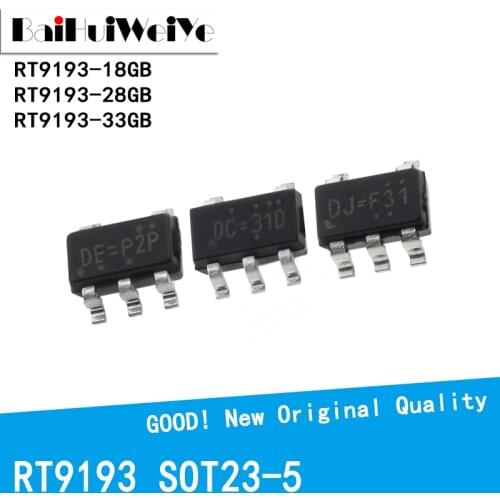 50PCS/LOT RT9193-33GB RT9193-28GB RT9193-18GB RT9193 18GB 28GB 33GB 1.8V 2.8V 3.3V SOT23-5 SOT23SMD New Original