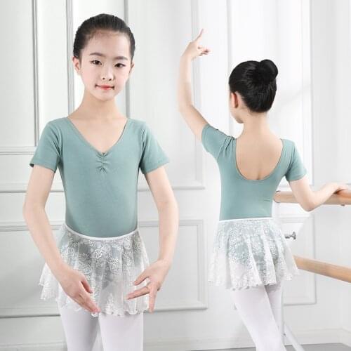 Ballet Leotards for Girls Swimsuit for Dancing Cotton Leotard Gymnastics Ballet Leotard Costume Kids Chiffon Ballet Skirt Wrap