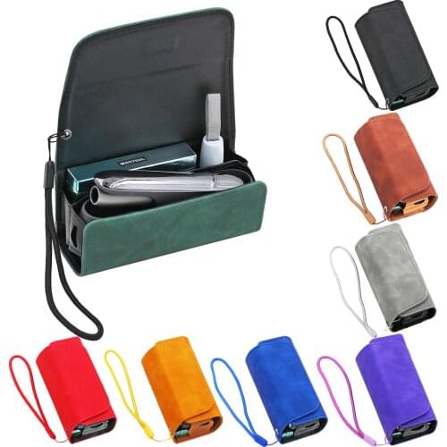 8 Colors Flip Bag for Iqos 3.0 Duo Case Pouch Holder Double Book Wallet Leather Cover for Iqos 3.0 Accessories