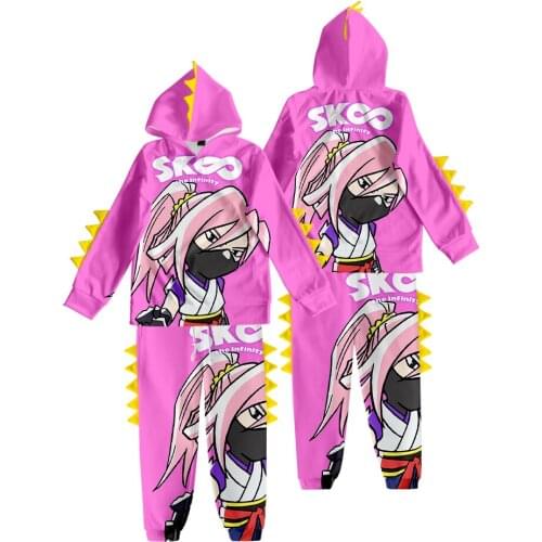 Anime Kids Pink Hoodie Pants Set SK8 the Infinity Cherry Blossom Cosplay Costume Boy Girl Hoodie Tops SK Skateboard Sweatshirt