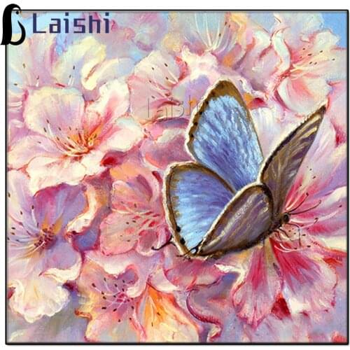 DIY Diamond Mosaic Butterfly Full square Drill Diamond Painting Animal Cross Stitch Embroidery Flower Rhinestone Home Decor