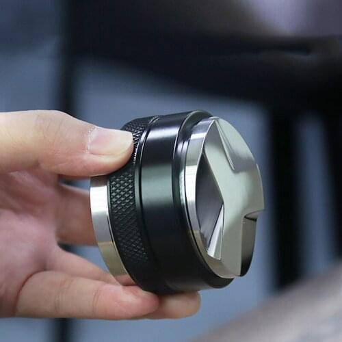 51/53/58mm Dual Sided Coffee Tamper Espresso Tamper 3 Angled Slopes and Flat Base Uncoated Solid Stainless Steel Leveler Tool