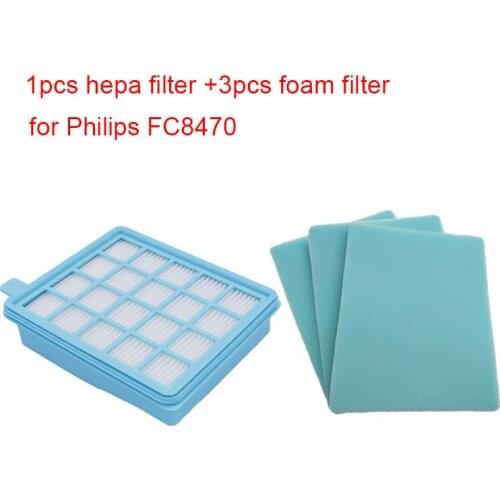 4pcs/lot Filter Mesh HEPA FILTER BUFFALO-MISTRAL For Philips Vacuum Cleaner FC8470 FC8471 FC8472 FC8473 FC8474 FC8476 fc8634