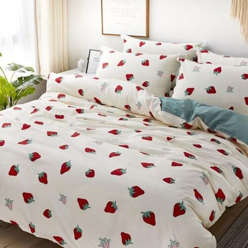 Microfine Comforter Bedding Sets Sheet, Pillowcase & Duvet Cover Sets Cotton Duvet Cover Home 4 Pcs Bed Set 1.8m2m fitted sheet