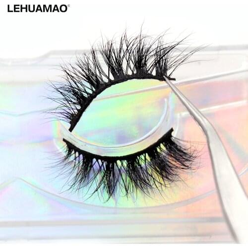 LEHUAMAO Faux cils lashes Mink Lashes Eyelashes 3D Fluffy Natural Soft Volume False Eyelashes Eyelash Extension Cross Makeup
