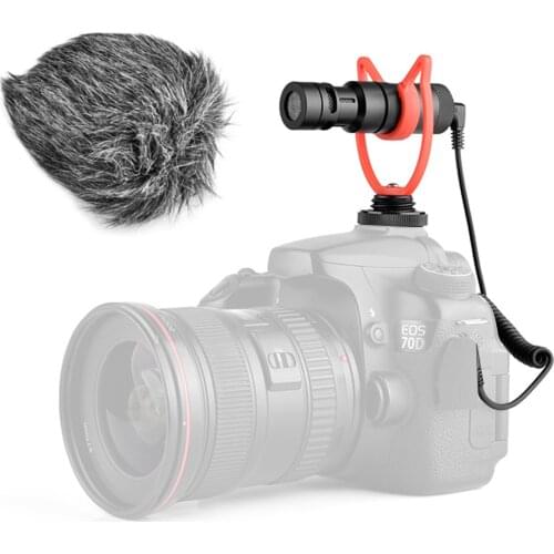 Camera Microphone With Shock Mount, Light Handy Professional Grade Video Microphone, High-sensitivity Microphone Core No Chic