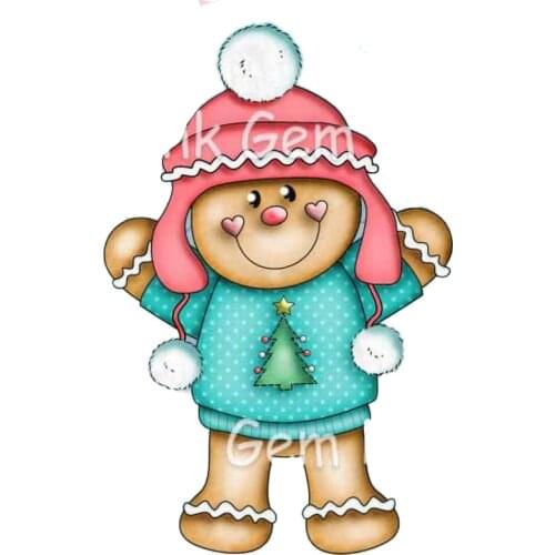 Gingerbread Man Christmas Tree Hat Cutting Dies Set for DIY scrapbooking/photo album Decorative Die Cut