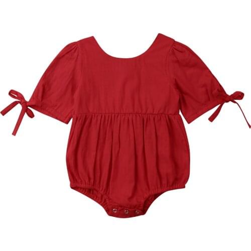 Newborn Infant Kid Baby Girl Clothes Long Sleeve Bodysuit Jumpsuit Sunsuit Outfits Size 0-24M