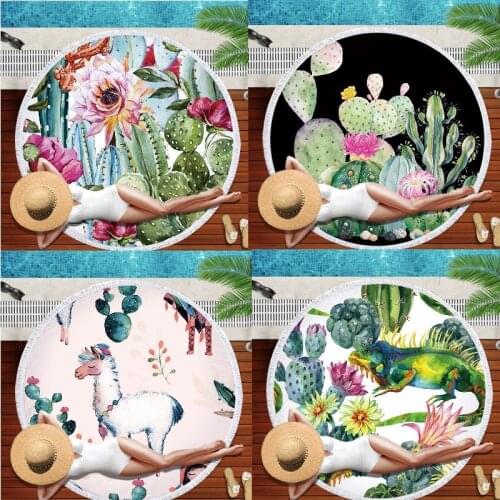 Cactus pattern towel microfiber towel beach towel Bath towels Large beach towel Towel beach Towels Beach cover up strandlaken