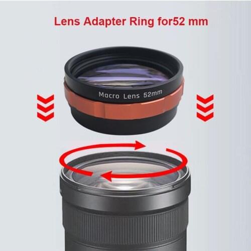 Protable 52mm High Precision Digital Camera Macro Lens Adapter Ring for Sony Mini SLR Card Camera Accessories