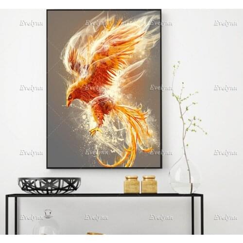 Phoenix Retro Poster Home Decor Canvas Wall Art Prints Living Room Decoration Canvas Painting Unique Gift Floating Frame
