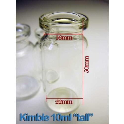 10ml Glass Vial Bottle 22mm Diameter 50mm Heigth For Laboratories Oils ,1500pcs per carton