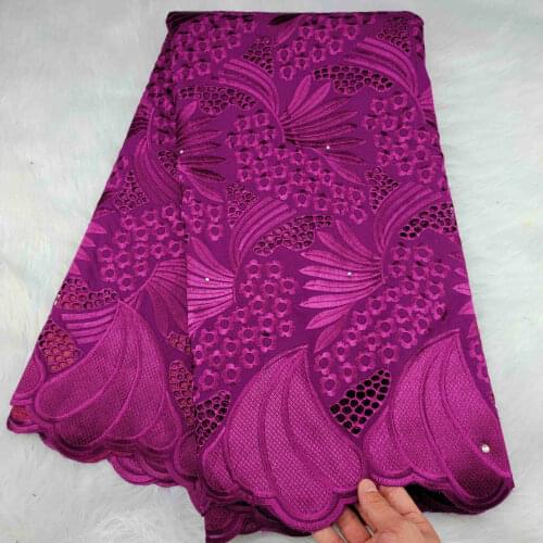 Dubai Fabric 100% Cotton Swiss Voile Lace In Switzerland African Lace Fabrics 2020 High Quality Lace 5yards/lot