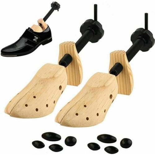 Piece Shoes Stretcher Wooden Shoe Tree Shaper Rack,Wood Adjustable Expander Trees Tree Shaper Rack Size S/M/L Man Women