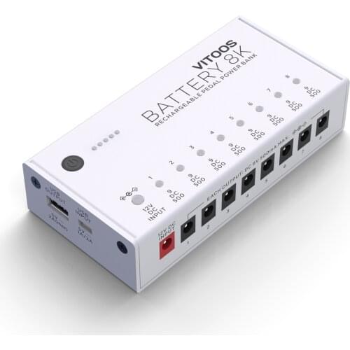 VITOOS BATTERY8K BT8K lithium battery effect pedal power supply fully isolated Filter ripple Noise reduction High Power
